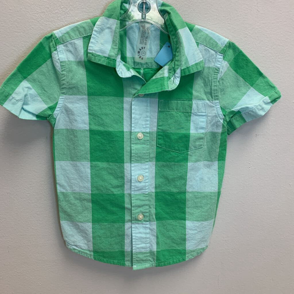 3: Short Sleeve Gingham Button Down Shirt