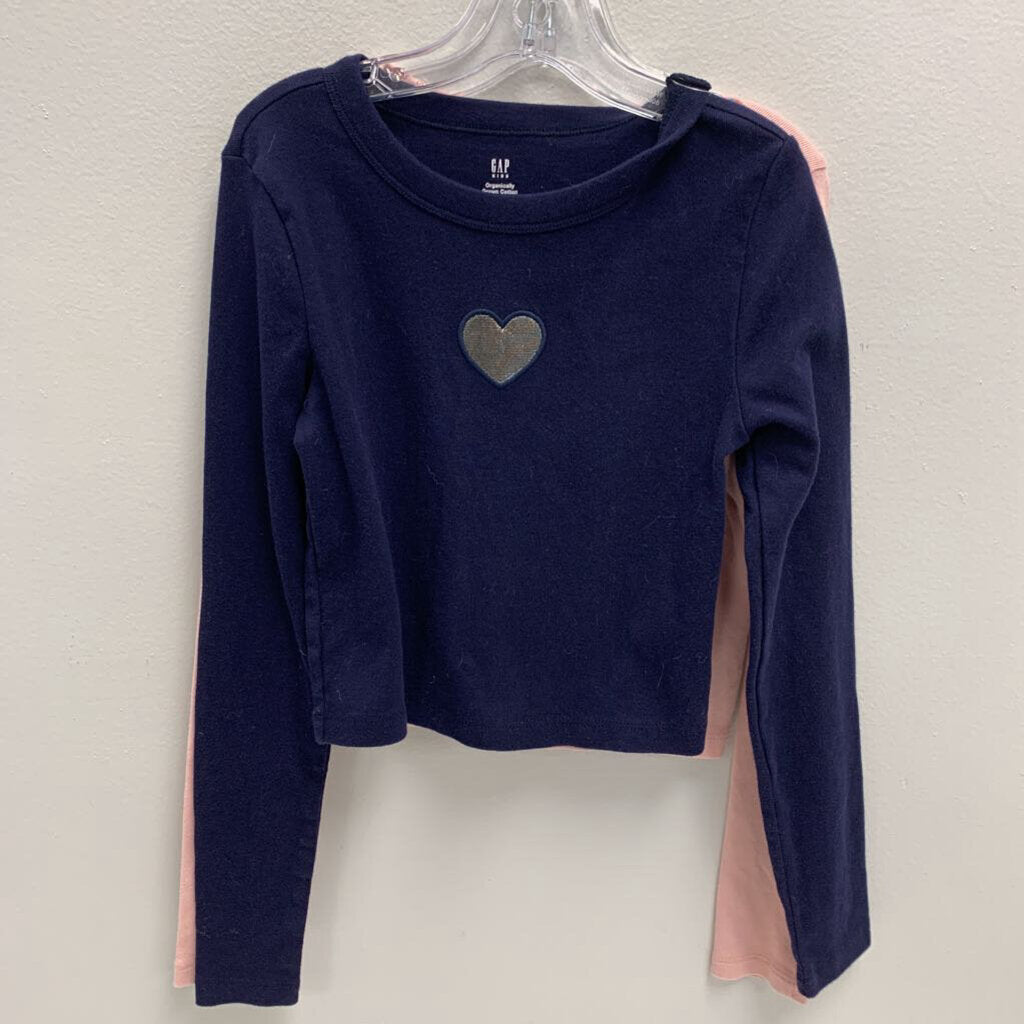 8: Knit Tops Embroidered Star & Heart (2pk)