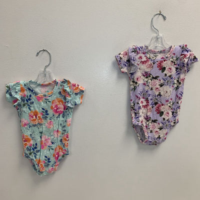 6M: Ruffle Sleeve Bodysuits (2pk)