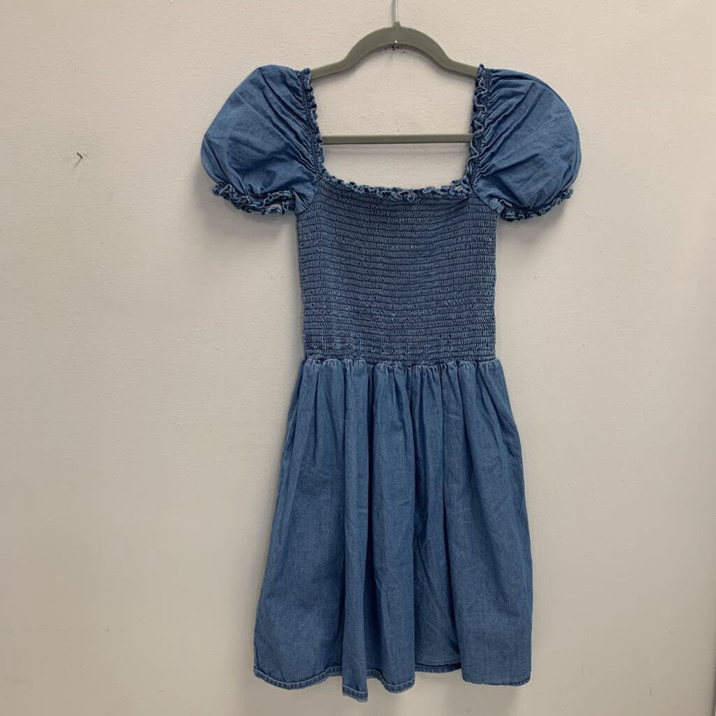 14: Smocked Bodice Chambray Dress