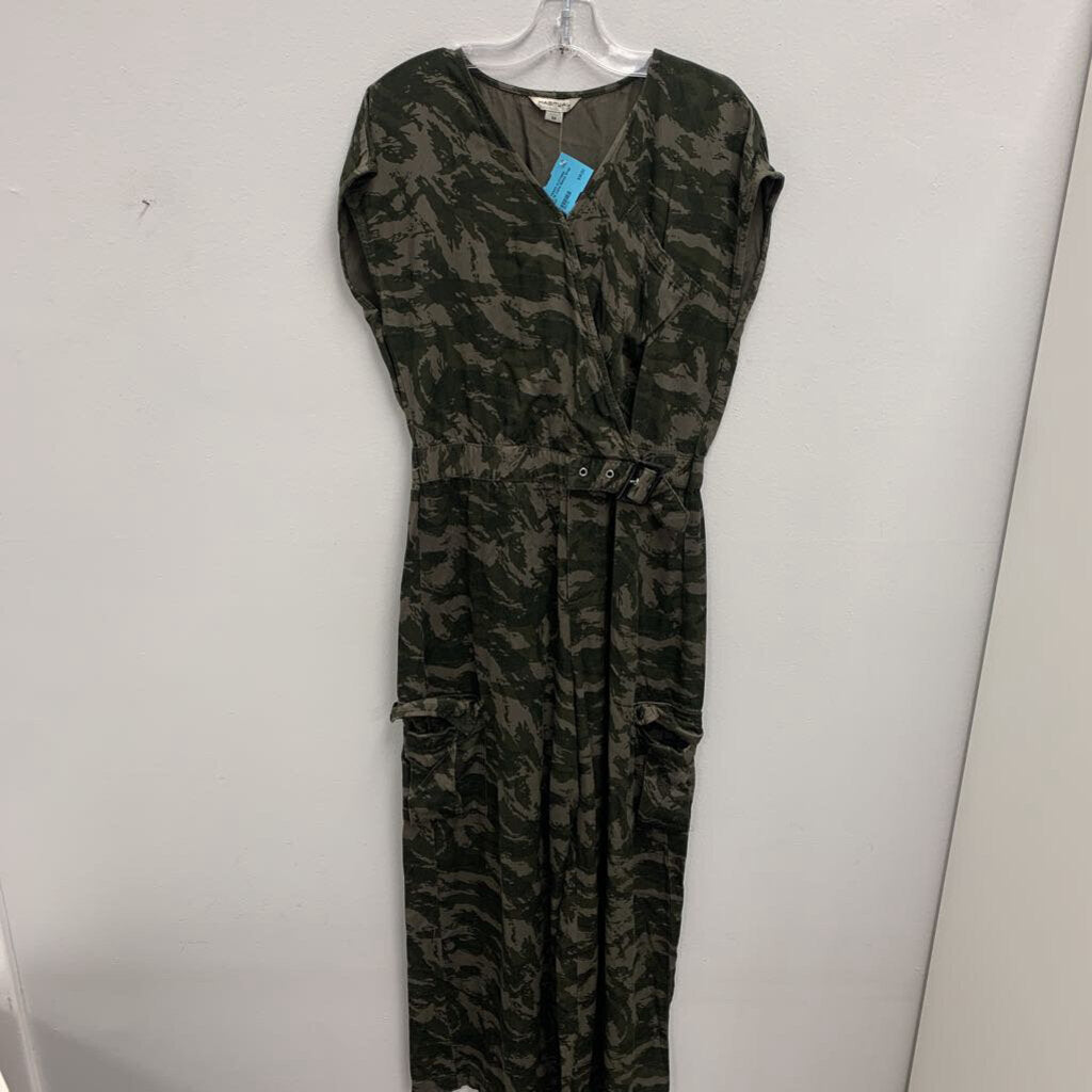 14: Camo Belted Wrap Jumpsuit