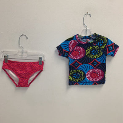 4: Printed Rash Guard + Bikini Bottoms