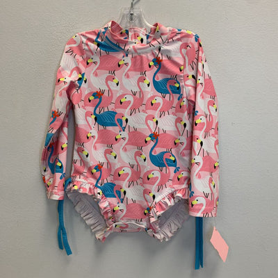 12-18M: Flamingo Rash Guard Swimsuit