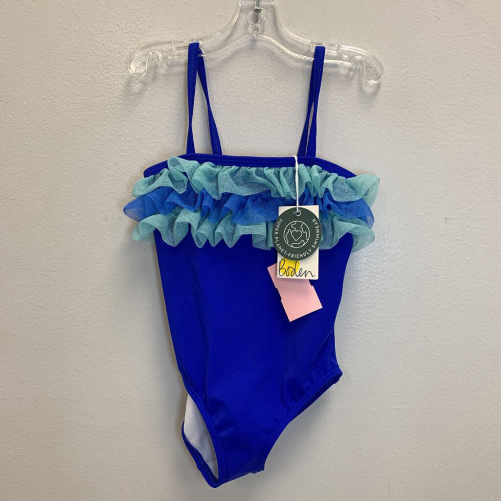 2-3Y: Ruffle Wave Swimsuit NWT