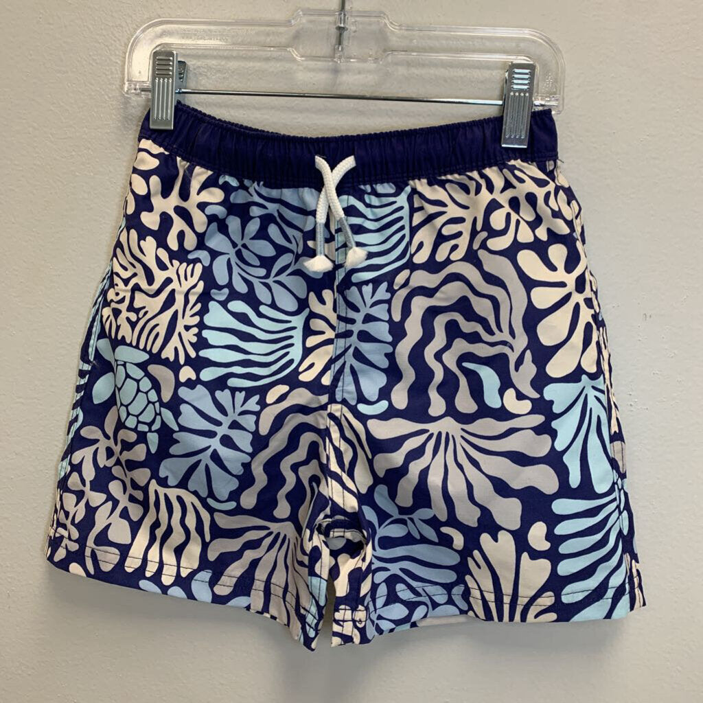 5-6Y: Reef Print Swim Trunks