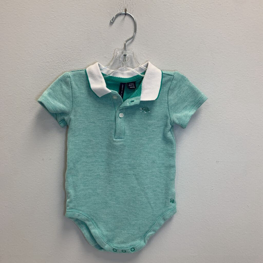 6-12M: Turtle Polo Style Bodysuit