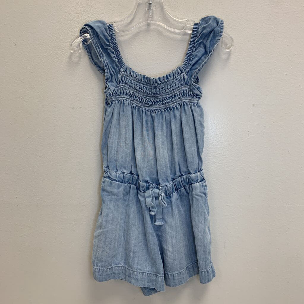 3T: Smocked Chambray Romper