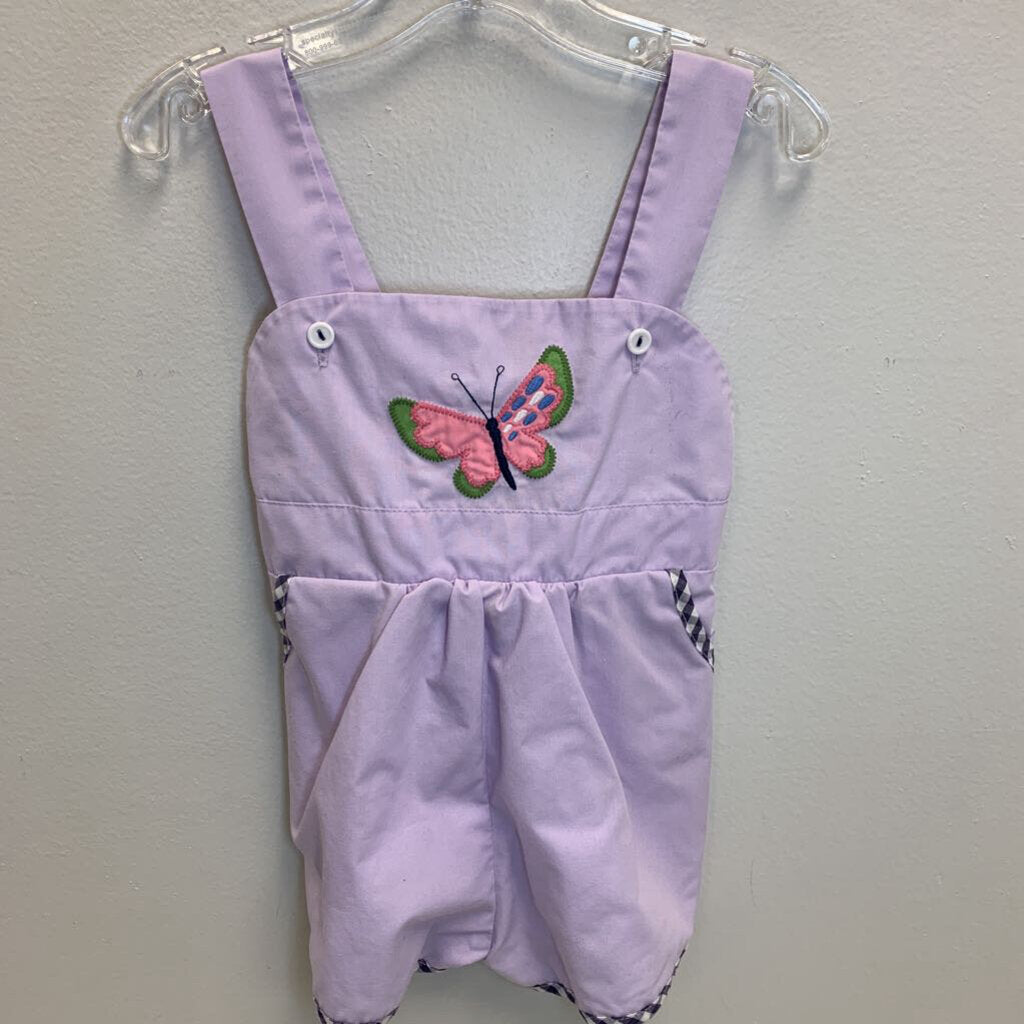 18-24M: Ruthie Romper - Butterfly Applique