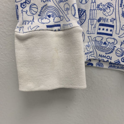 8: Chicago Two Piece Pajamas (Fits like 6) AS-IS stains cuffs