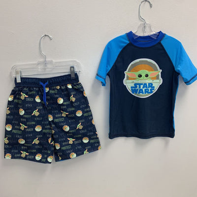5T: Grogu Rash Guard + Swim Trunks