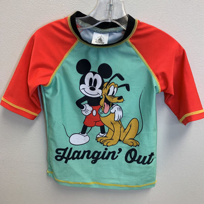 4: Mickey + Pluto Rash Guard + Swim Trunks