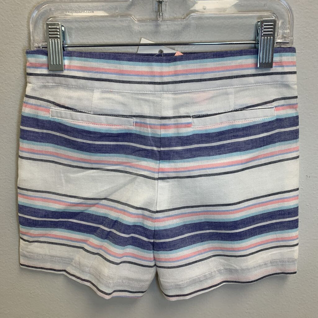 7: Striped w/ Side Zipper Shorts NWT