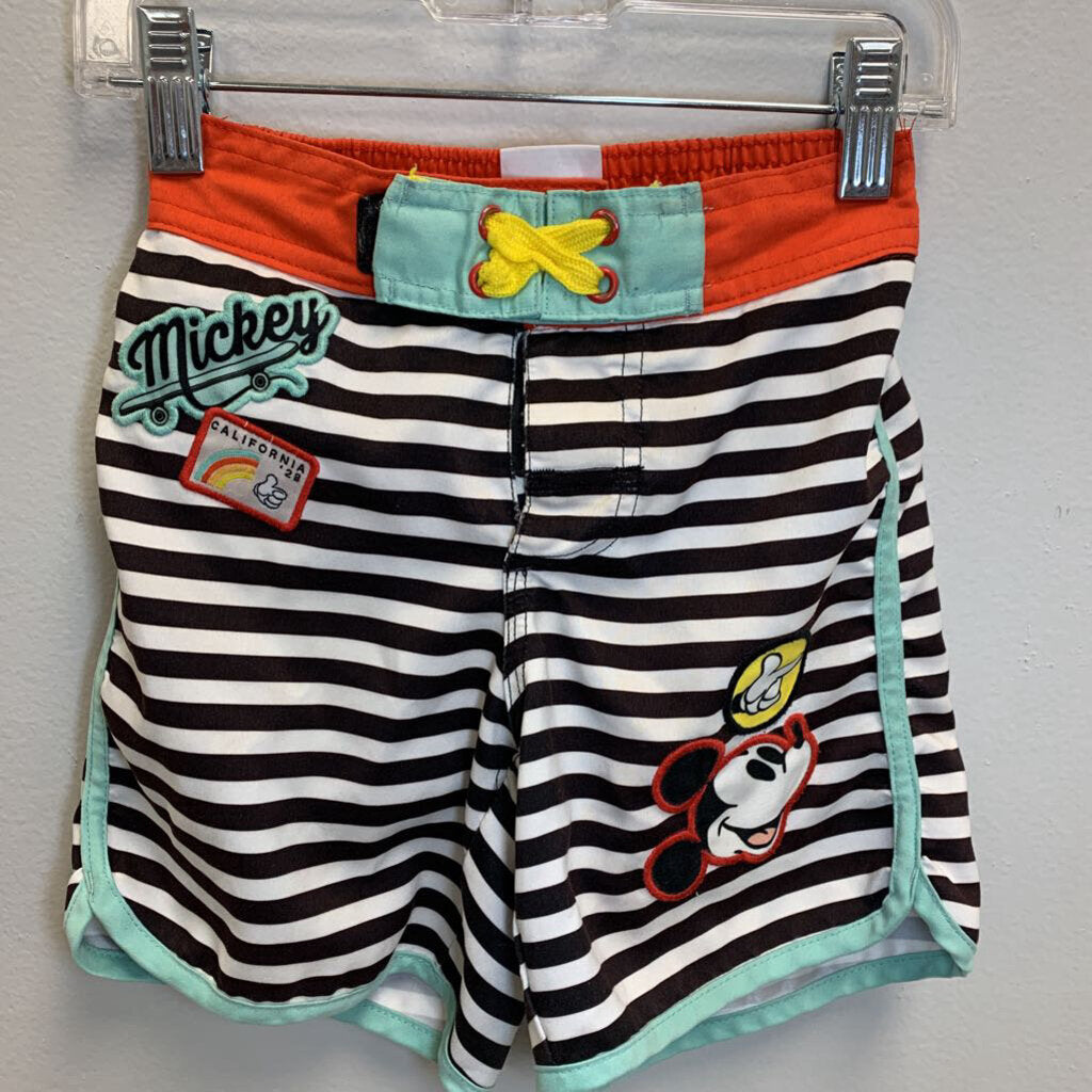 4: Mickey Mouse Patches Swim Trunks