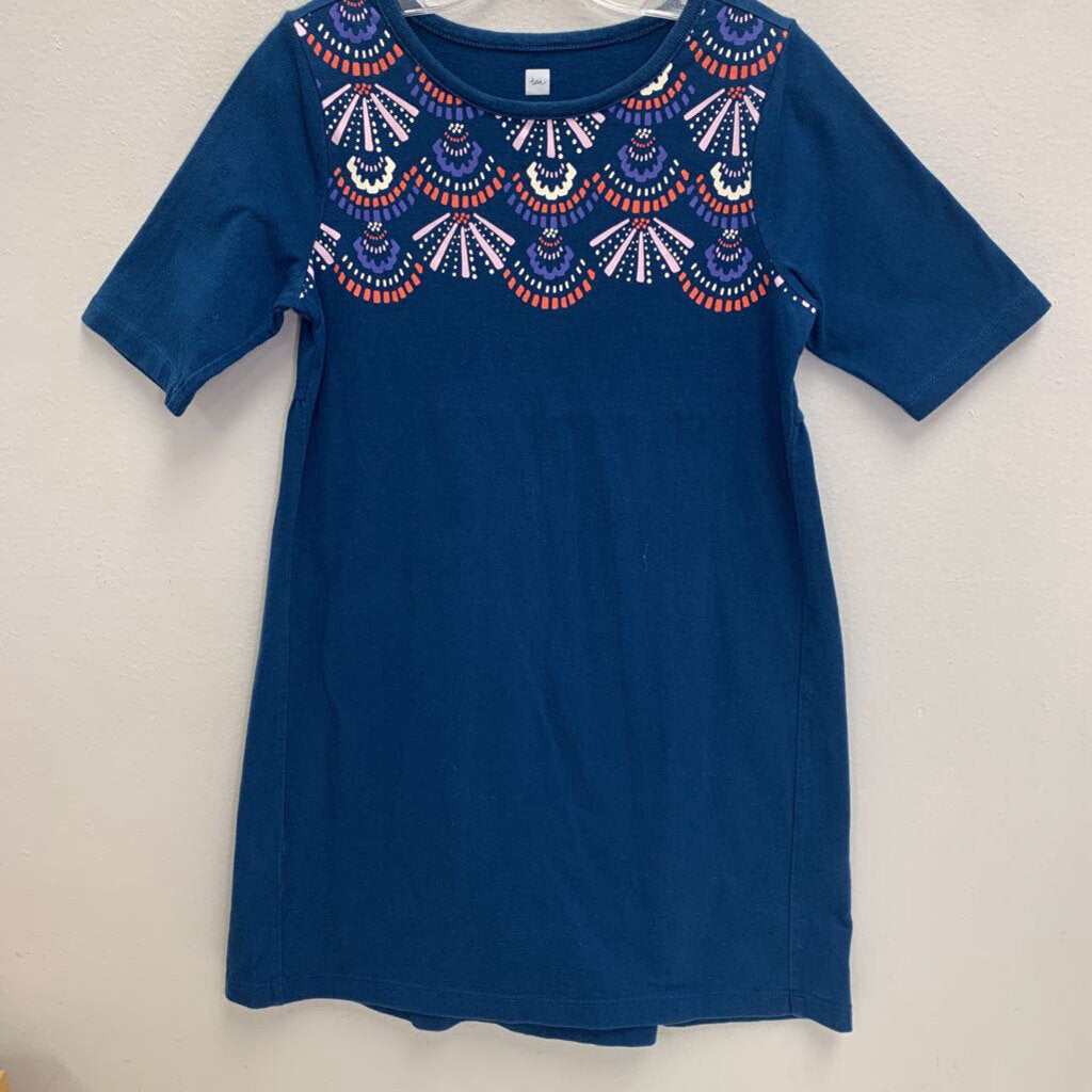 7: Fans 3/4 Sleeve Swing Dress