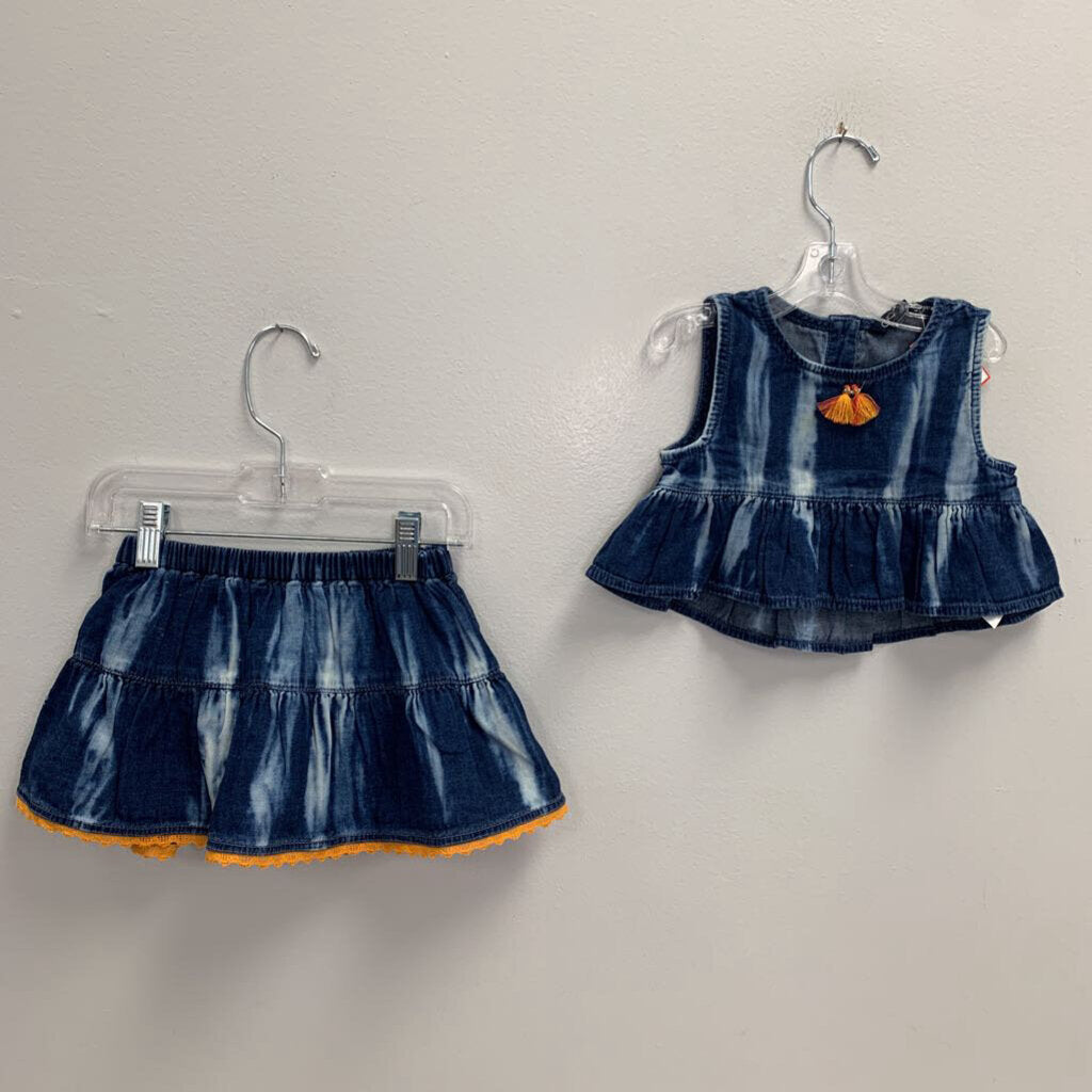 18-24M: Chambray Tank + Skirt w/ Bloomers