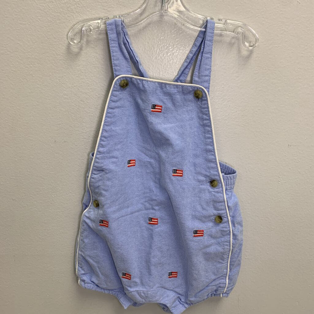 12-18M: American Flag Shortall
