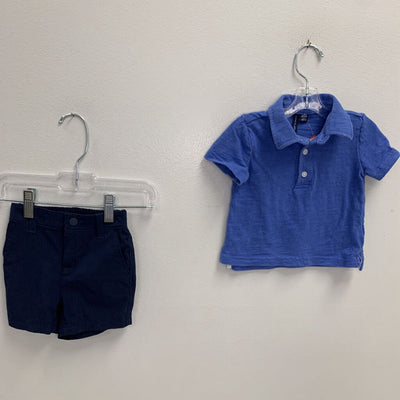 6-12M: Polo Shirt + Quick Dry Shorts Set