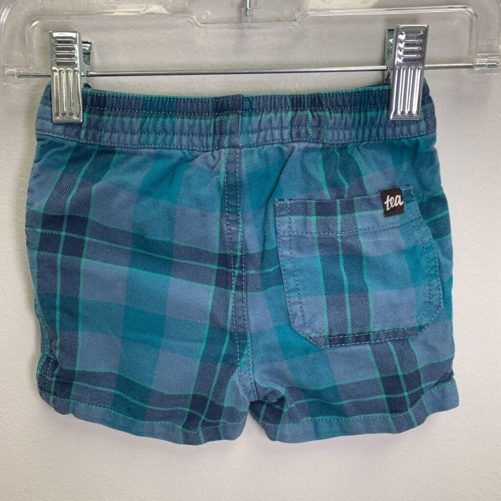 9-12M: Plaid Drawstring Shorts