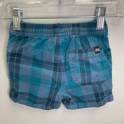 9-12M: Plaid Drawstring Shorts