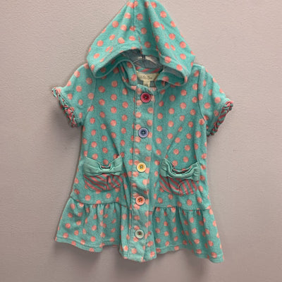 18-24M: Miss Mermaid Terry Cover Up AS IS stain on hood