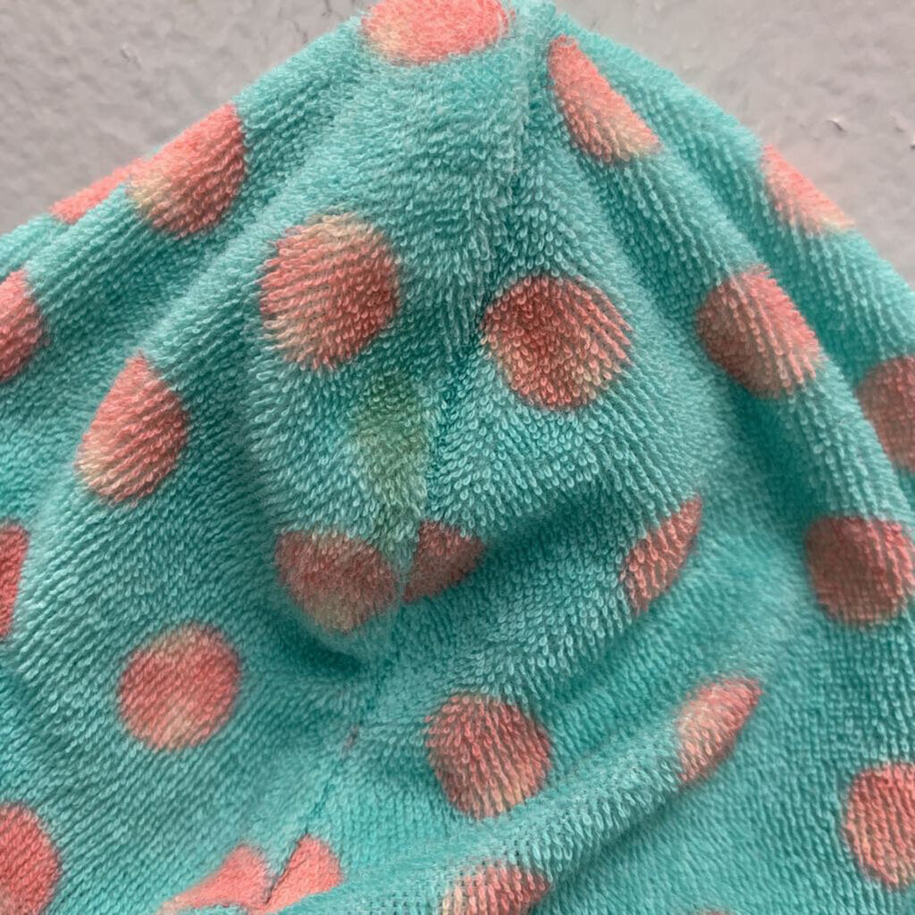 18-24M: Miss Mermaid Terry Cover Up AS IS stain on hood