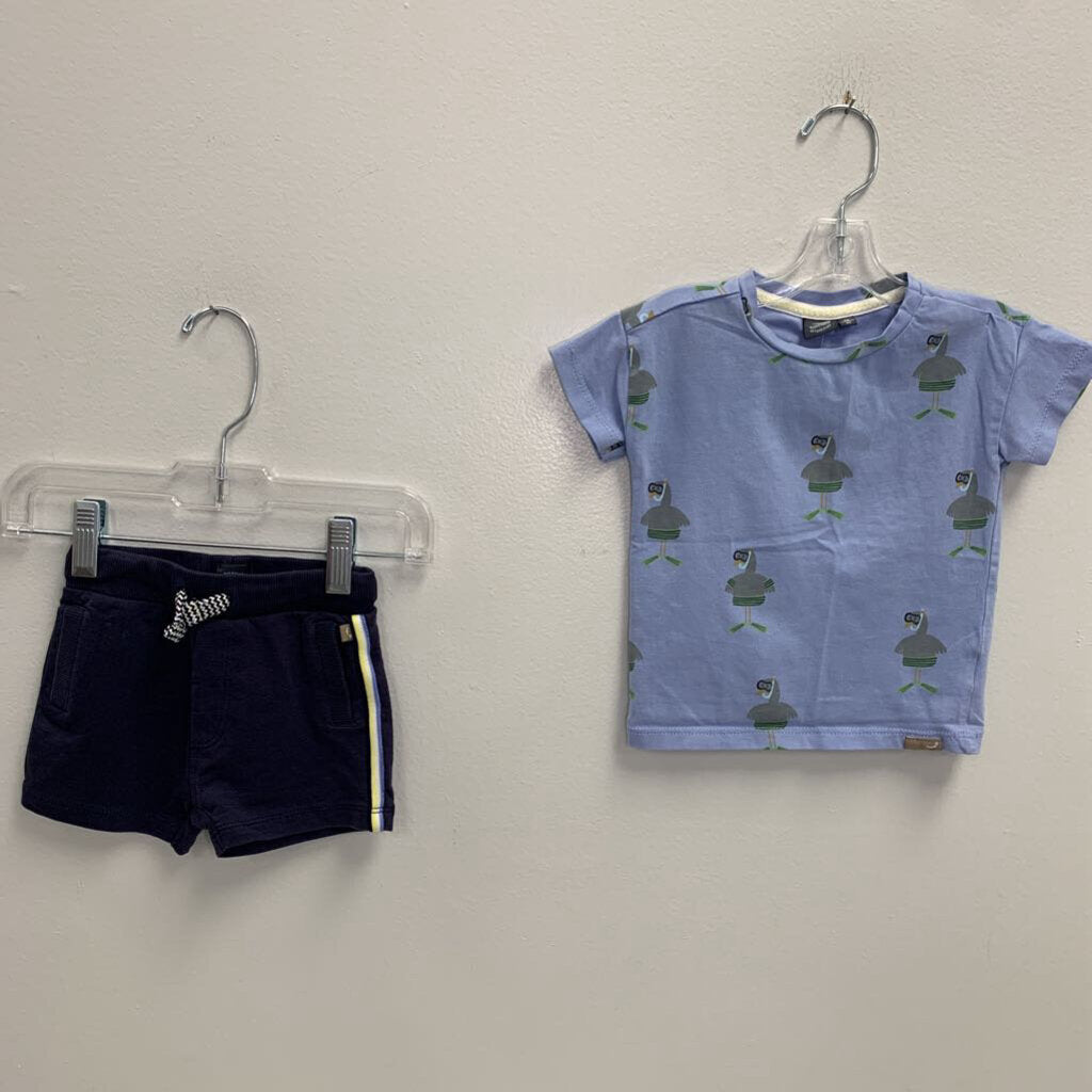 9M: Snorkeling Bird T-Shirt + Drawstring Shorts