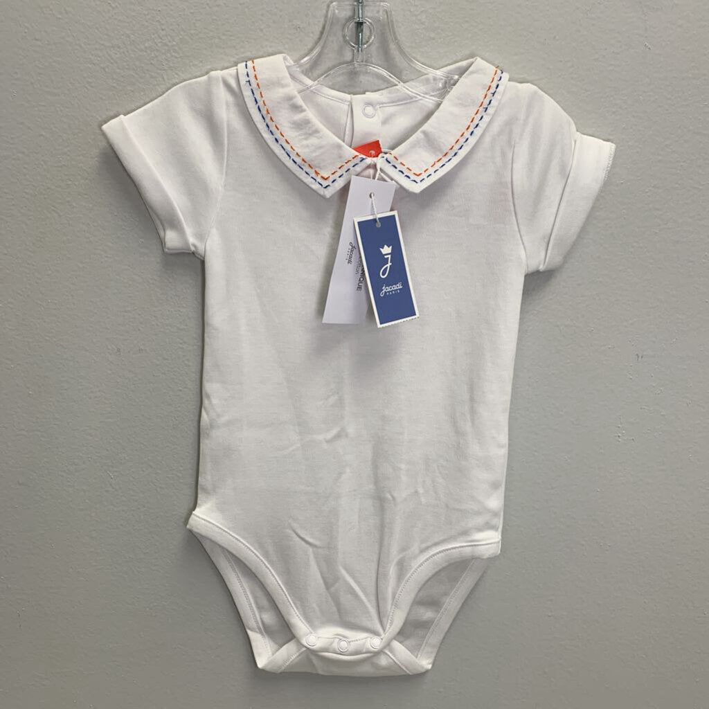18M: Collared Short Sleeve Bodysuit NWT