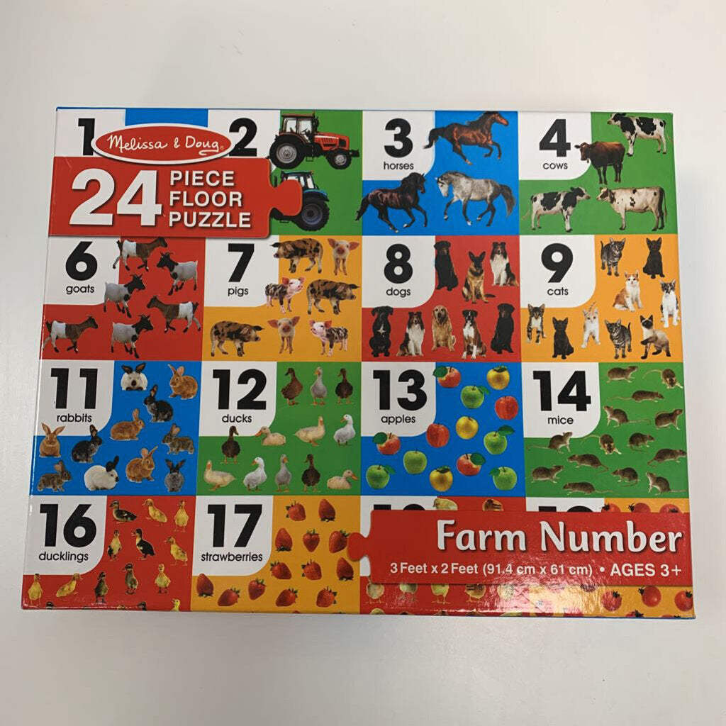 Farm Number 24 pc Floor Puzzle