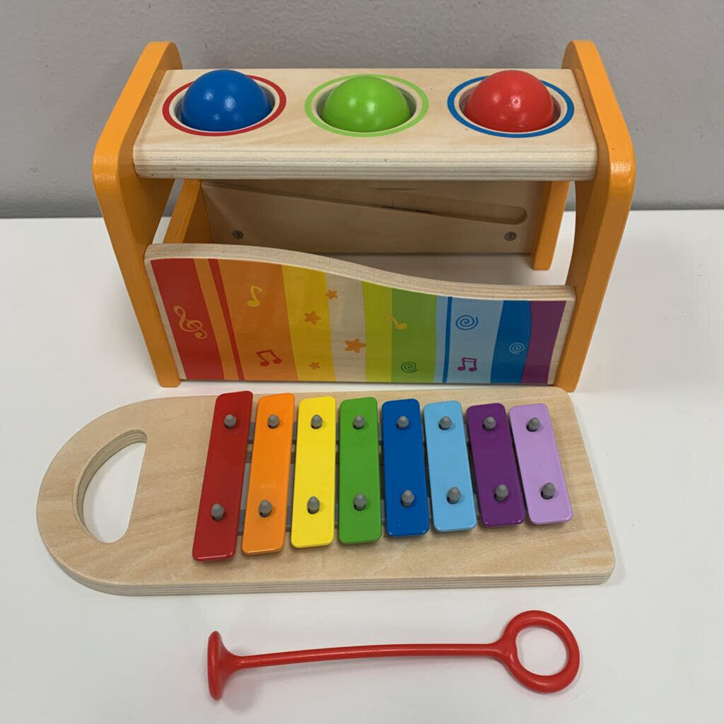 Pound + Tap Bench w/ Xylophone (no Hammer)