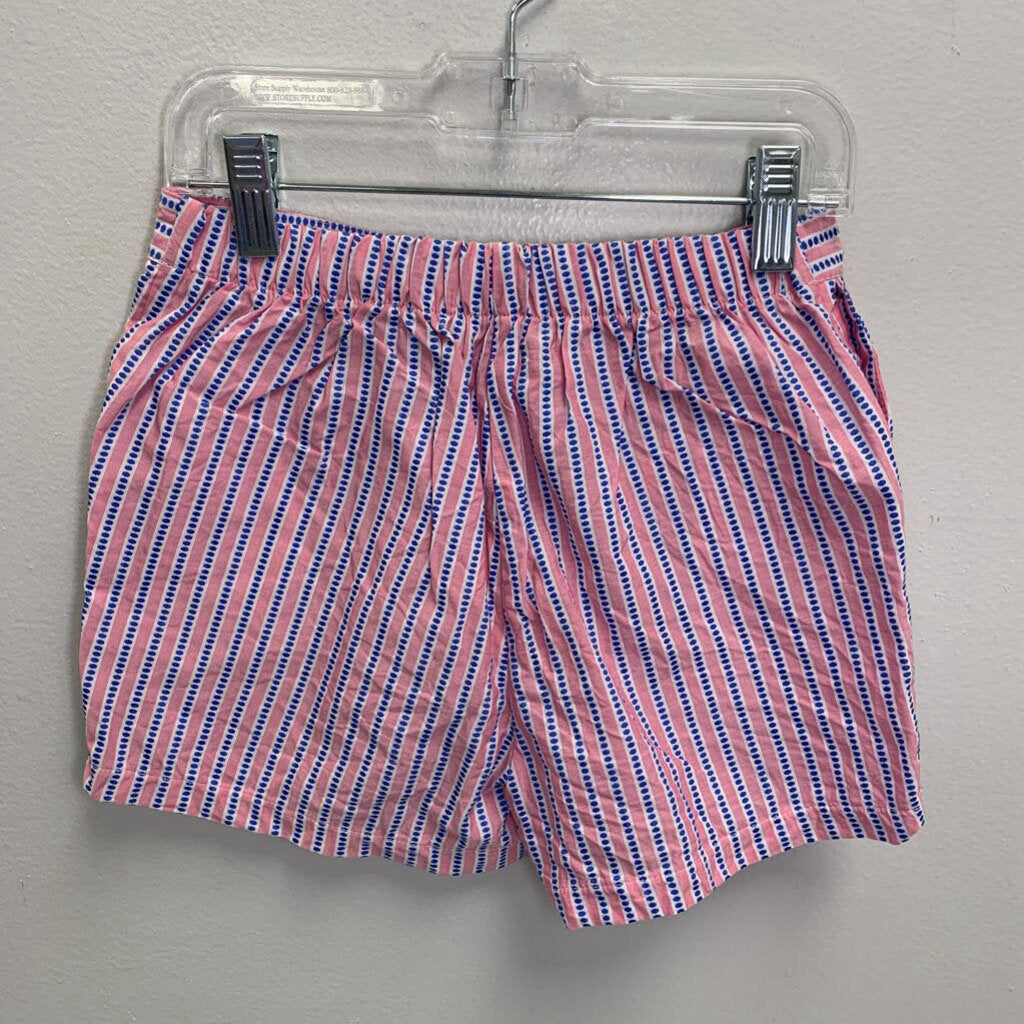 10: Striped Scallop Front Shorts