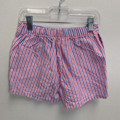 10: Striped Scallop Front Shorts