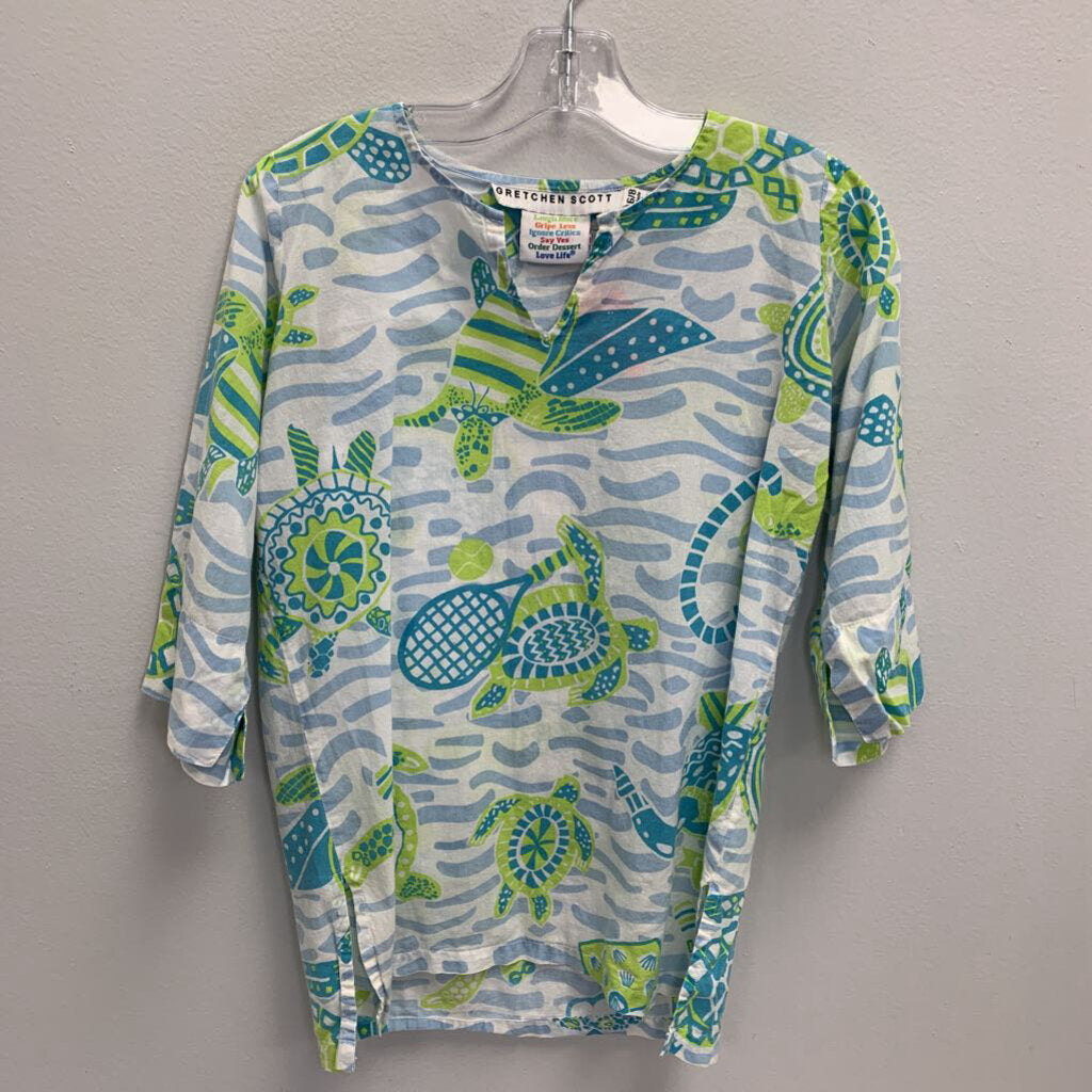 6-8: Turtle Time Cotton Tunic