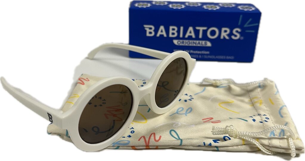 Euro Round Sunglasses - Sweet Cream w/ Amber Lens (0-2Y)