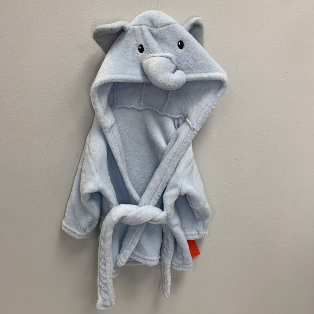 0-9M: Plush Elephant Face Bathrobe