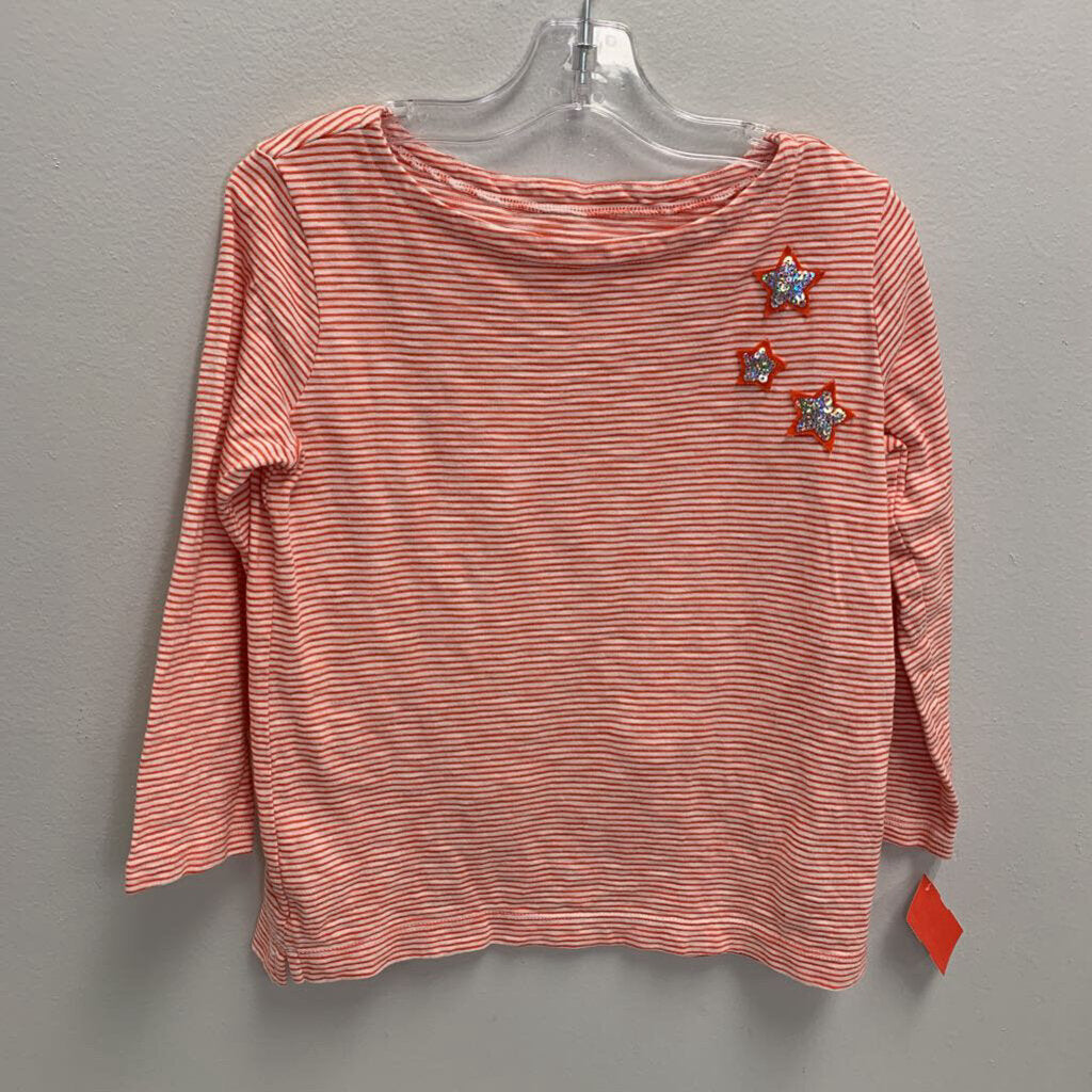 10: Striped Sequin Stars 3/4 Sleeve Top