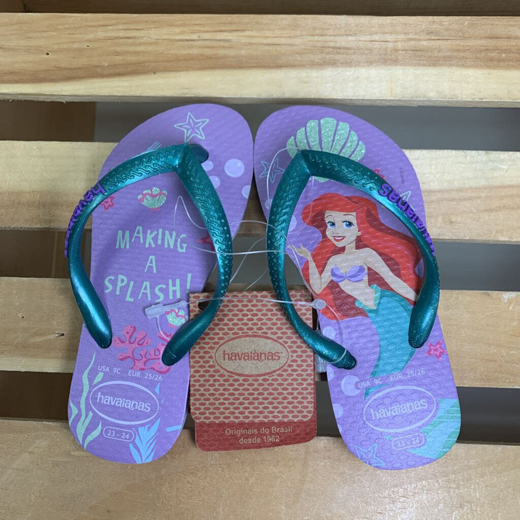 9: Disney Little Mermaid Sandals NWT