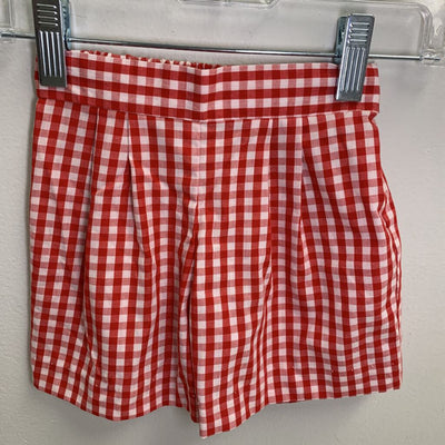 12M: Smocked Patriotic Shirt + Gingham Shorts Set