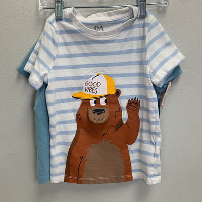 4: Lift the Flap T-Shirts - Bear & Whale (2 pk)