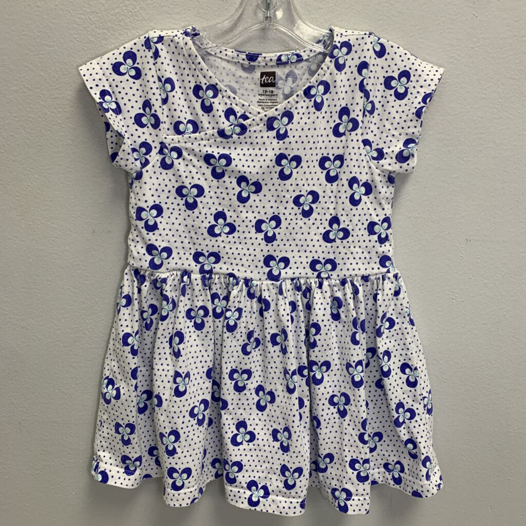 12-18M: Floral Wrap Neck Dress
