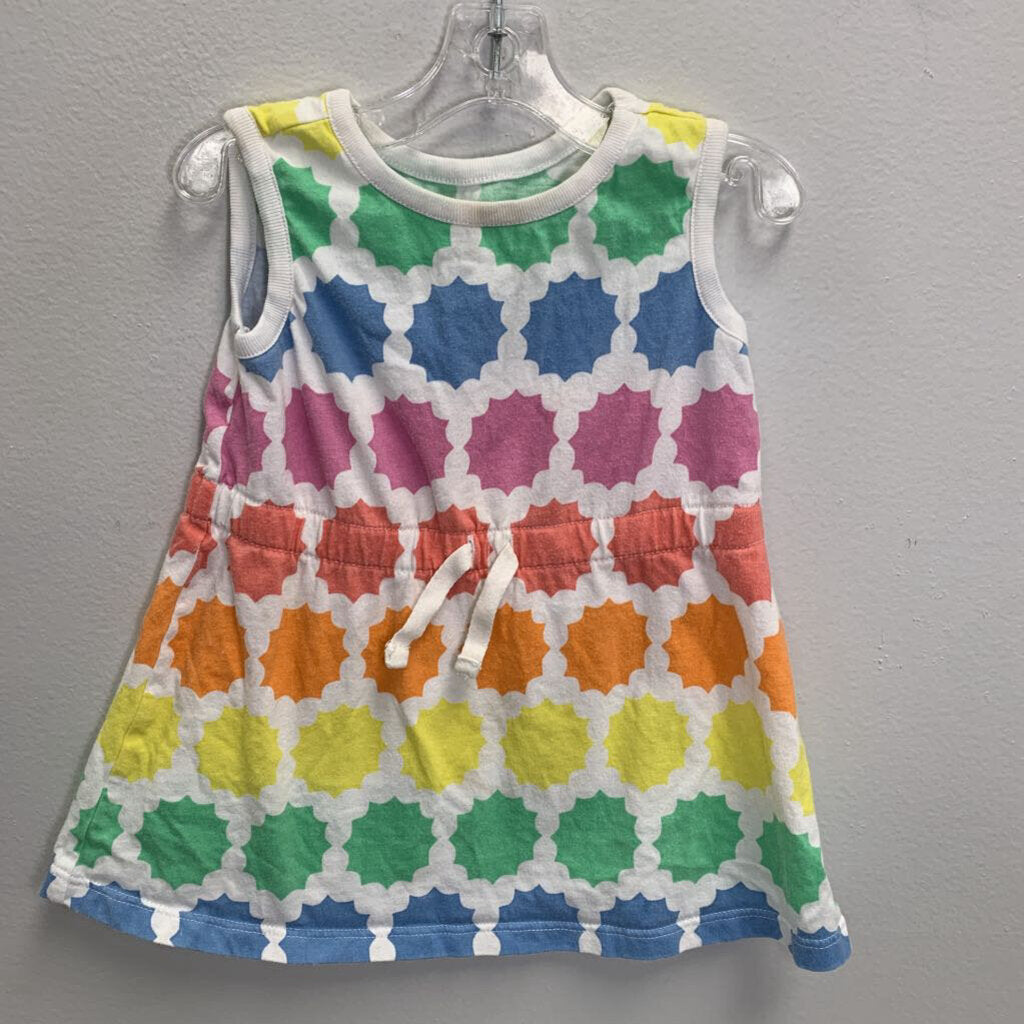 6-12M: Geometric Drawstring Dress