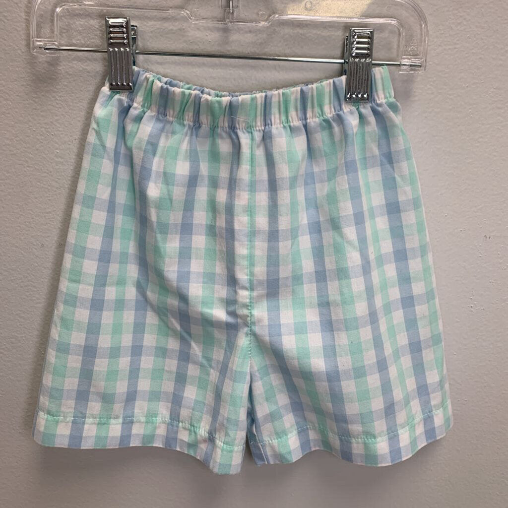 6: Plaid Pull On Shorts AS IS