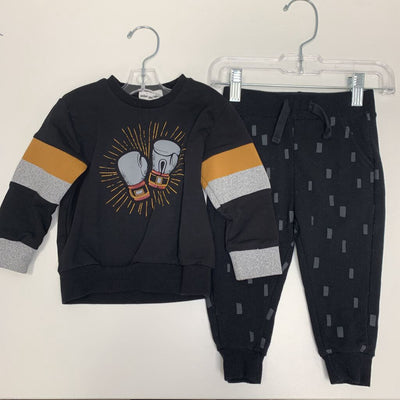 12M: Boxing Gloves Sweatshirt + Jogger Set