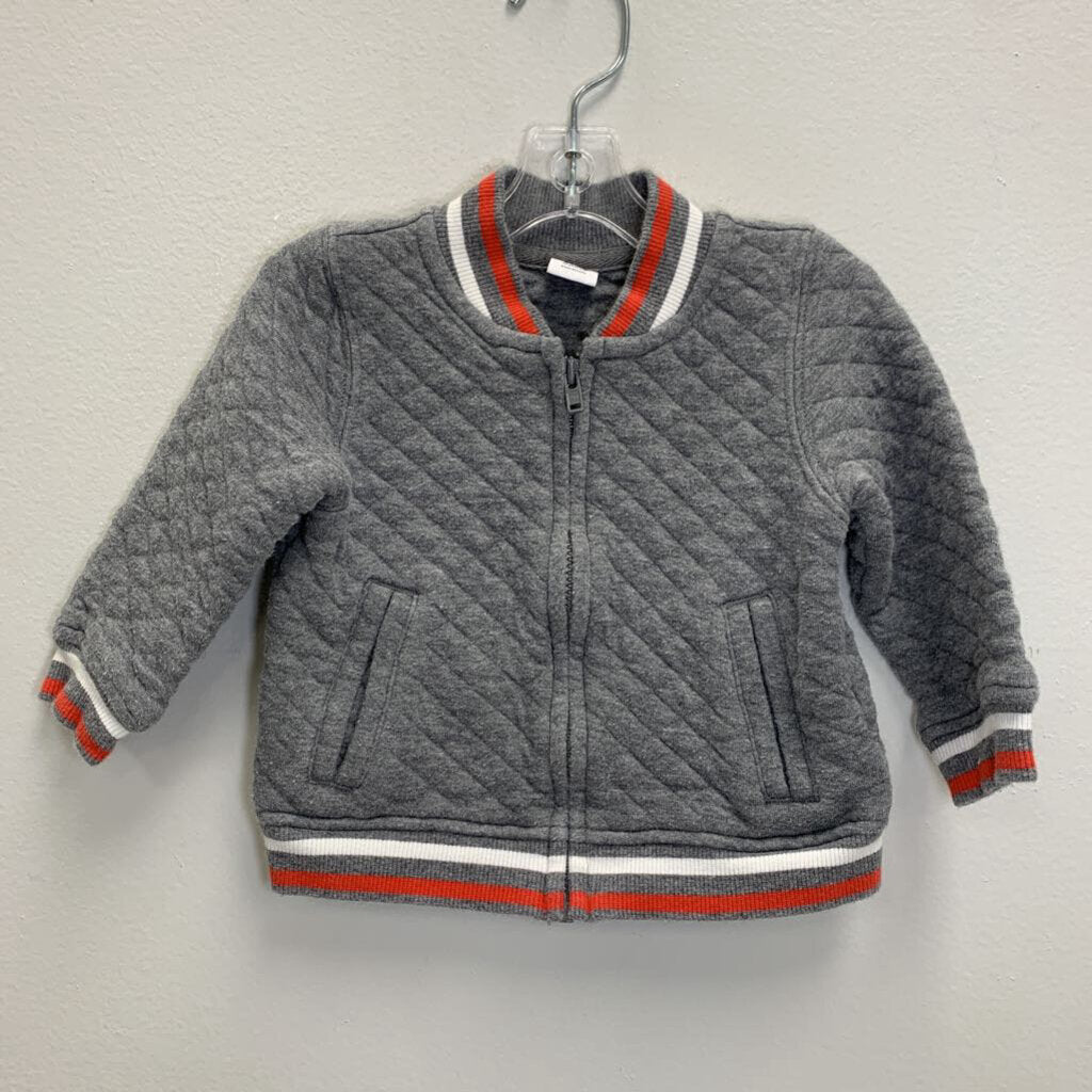 6-12M: Quilted Bomber Jacket
