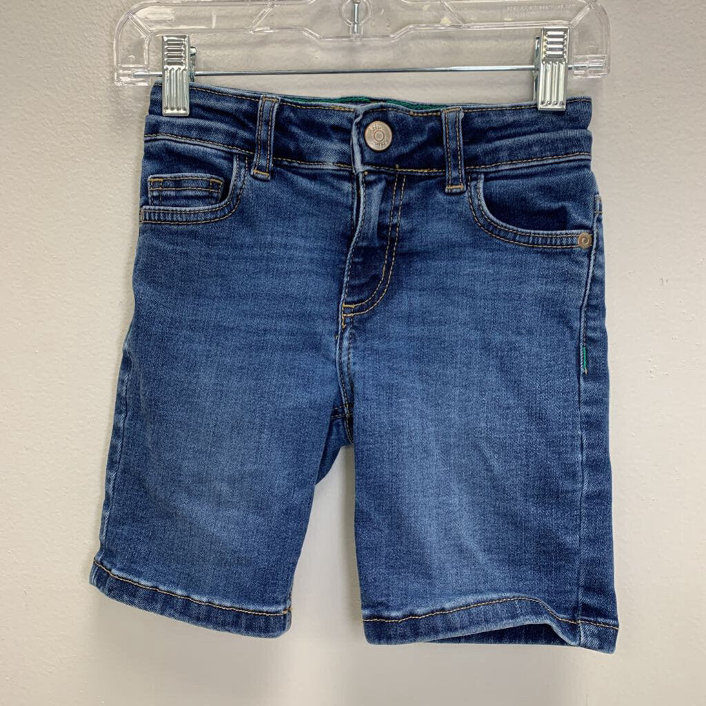 6Y: Stretch Denim Shorts w/ Adjustable Waist
