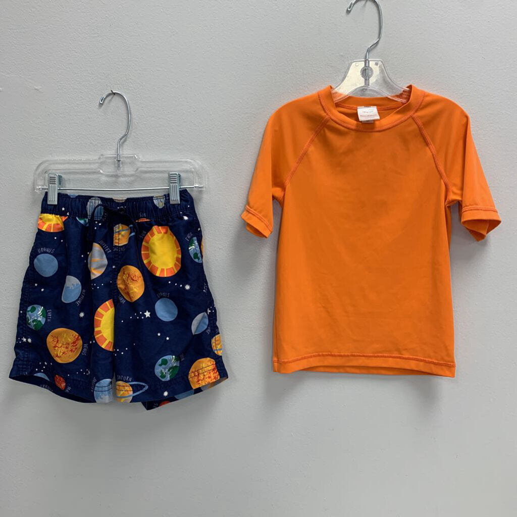 5: Swim Shirt + Solar System Swim Trunks