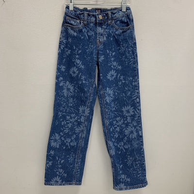 8: Floral Print Straight Leg Jeans