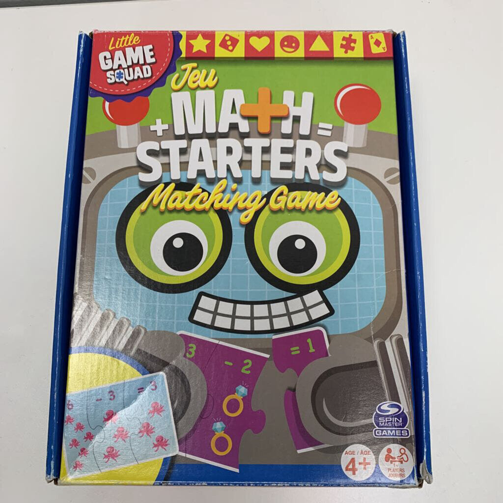 Math Starters Matching Game