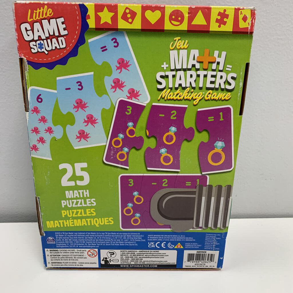 Math Starters Matching Game