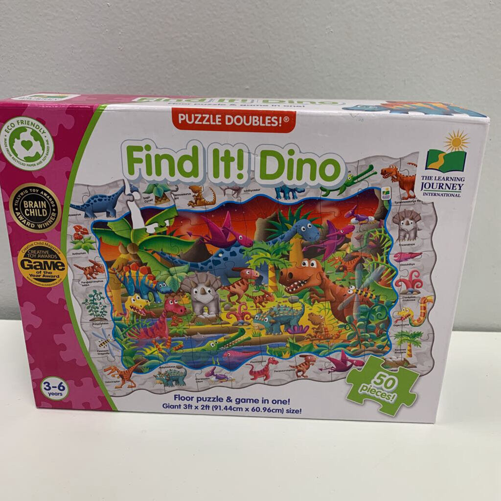 Puzzle Doubles! Find It! Dino (50 pc)