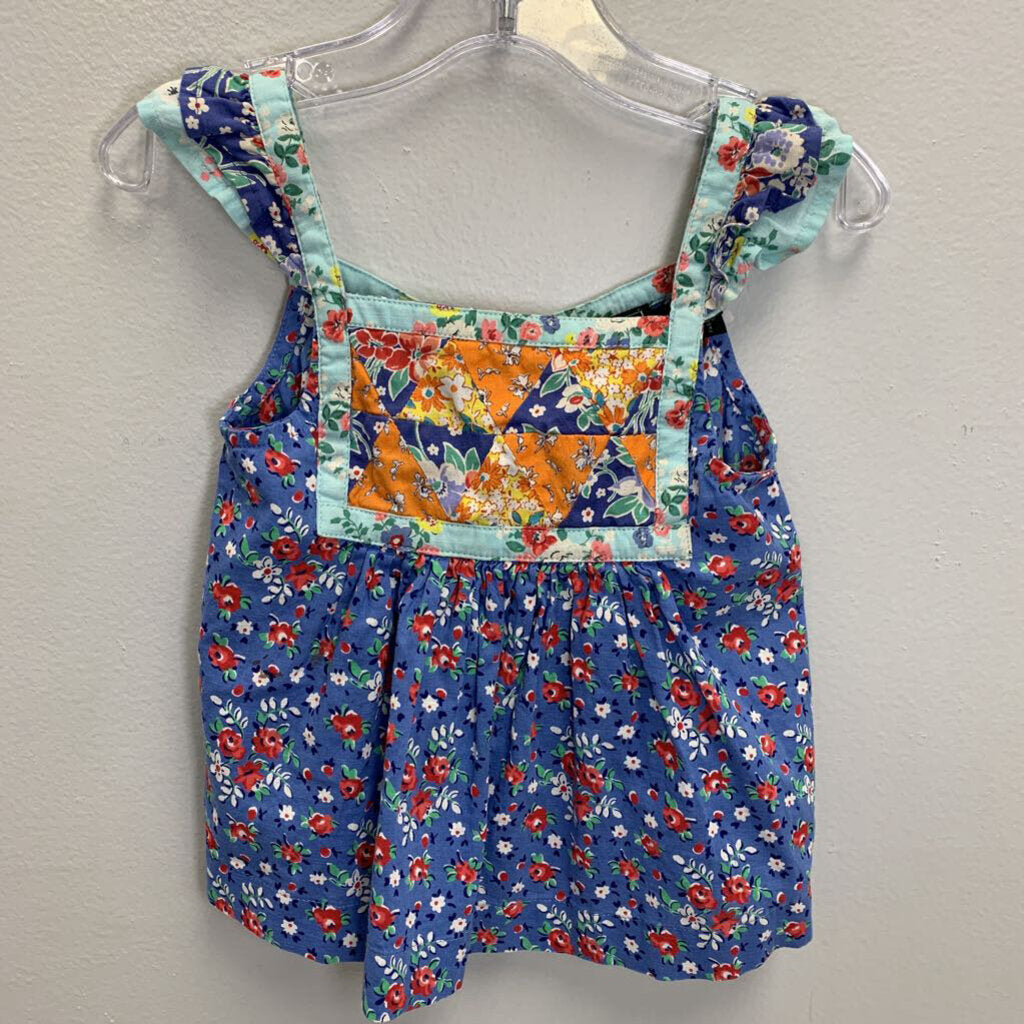 3-3T: Floral Patchwork Tank Top